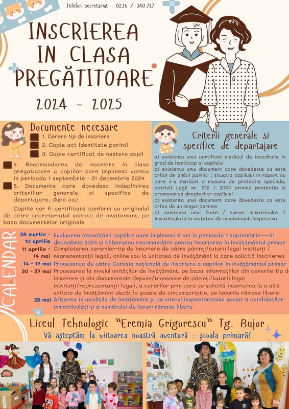 inscriere clasa preg titoare orig