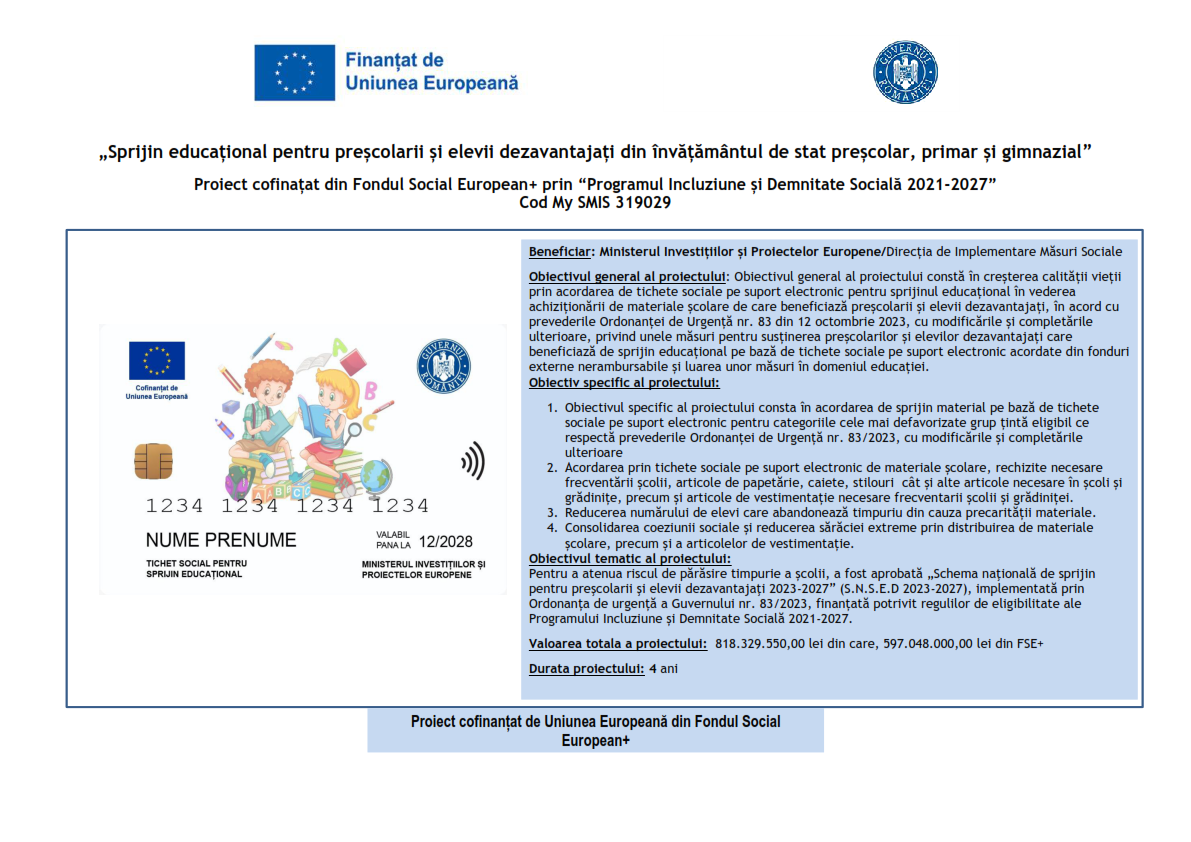 afis nou proiect tichete sociale 27.04.2026